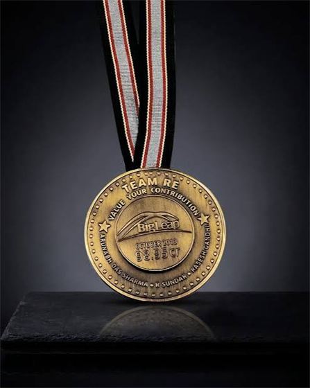Medal & Medallion - Design 30 - Antique Gold finish Sports | Metal Badges