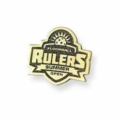 Team Badge - Design 39 - Antique Gold finish, Sports by Metal Badges