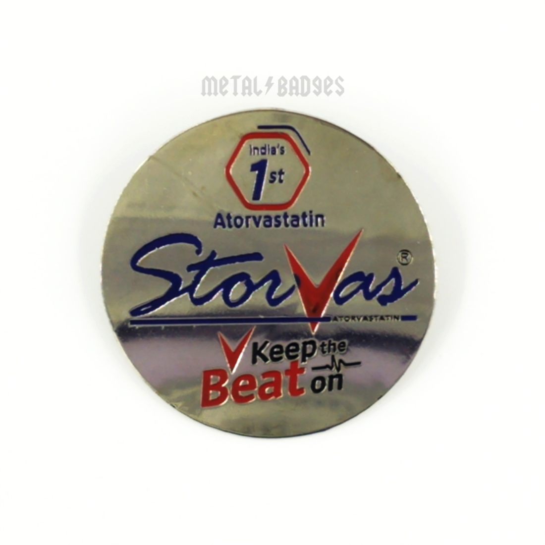 Storvas Beat-On Button Badge - Printed finish, Button Badges by Metal Badges