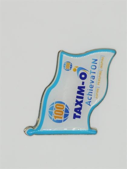 Achievaton Flag Enamel Pin - Epoxy Coated finish Enamel Lapel Pins | Metal Badges