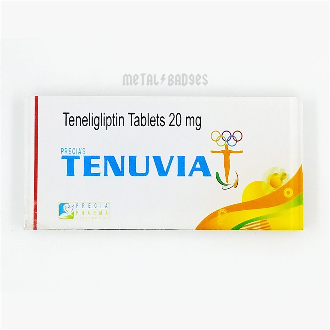 Tenuvia Crystal Paperweight - Crystal Clear finish, Acrylic Paperweights & Gifts by Metal Badges