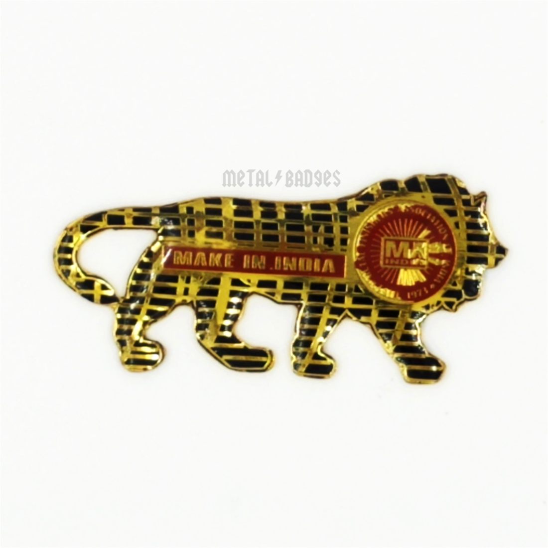 Tiger Enamel Keychain - Enamel Colour finish, Metal Keychains by Metal Badges