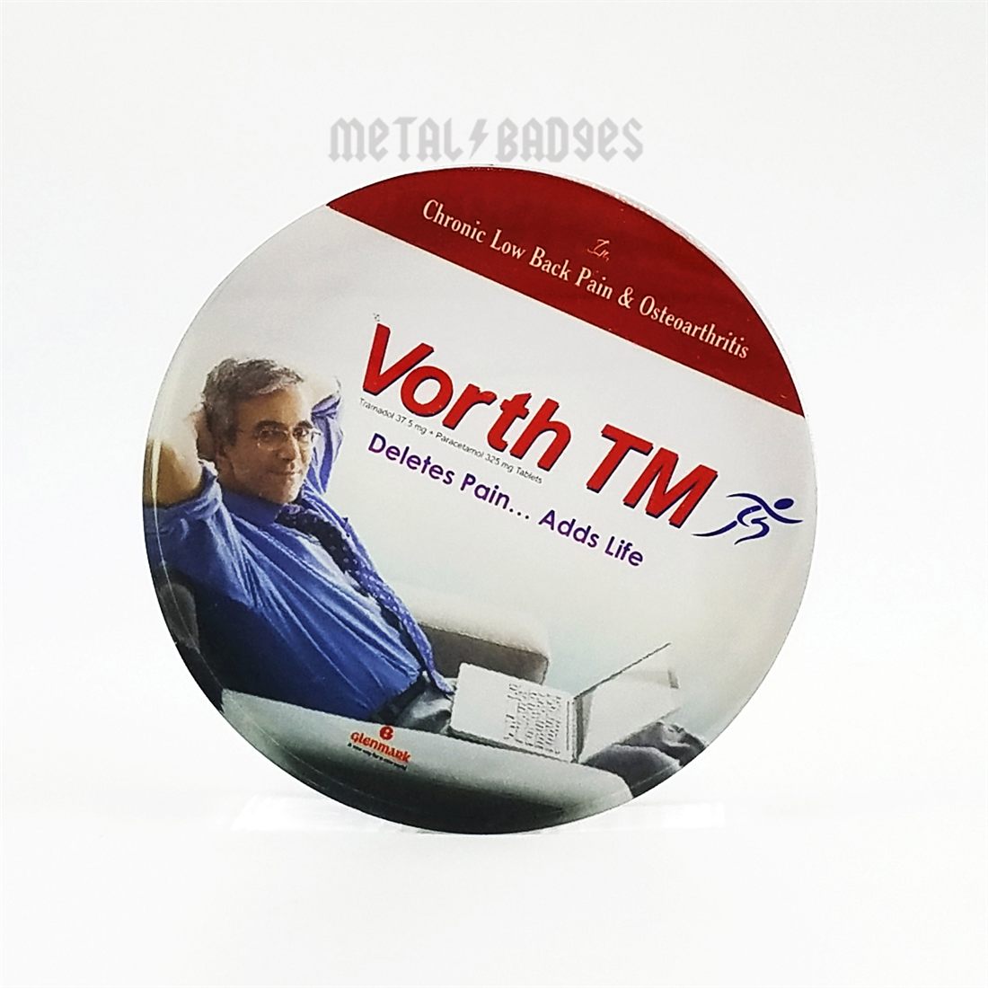 Vorth TM Round Button Badge - Printed finish, Button Badges by Metal Badges