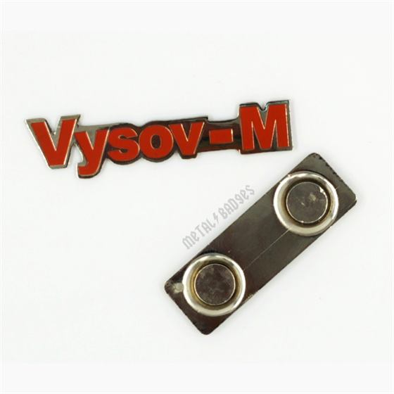 Vysov-M 3D Logo Name Badge view 3